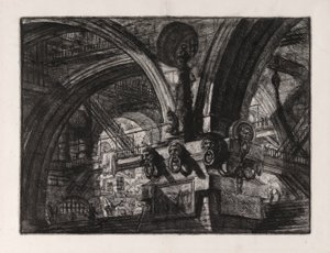 A móló lámpával, 15. tábla Carceri d alkotó: Giovanni Battista Piranesi