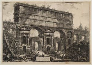 A Porta Maggiore, eredetileg az Aqua Claudia és az Anio Novus egyik boltíve alkotó: Giovanni Battista Piranesi