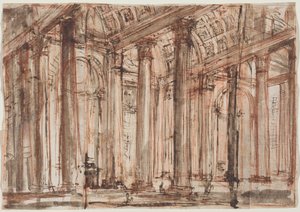 A Pantheon oszlopcsarnoka alkotó: Giovanni Battista Piranesi