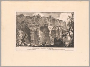 Augustus mauzóleumának maradványai, XXI. tábla a The Campus Martius of Ancient Rome (Az ókori Róma Martius kampusza) című kötetből. alkotó: Giovanni Battista Piranesi