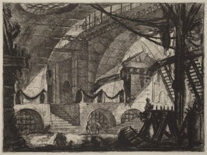 Fűrészbak alkotó: Giovanni Battista Piranesi