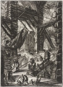 A trófeákkal díszített lépcső alkotó: Giovanni Battista Piranesi