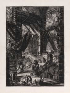 A lépcsőház trófeákkal, 8. tábla Carceri d alkotó: Giovanni Battista Piranesi