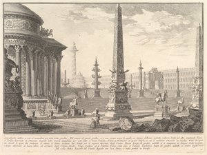 Az ókori Capitolium körülbelül száz lépcsőn emelkedett felfelé. . . Campidoglio hangya..., kb. 1750. alkotó: Giovanni Battista Piranesi