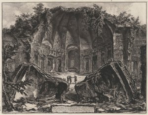 A Canopus maradványai Hadrianus tivoli villájában (Vedute di Roma című műből) alkotó: Giovanni Battista Piranesi