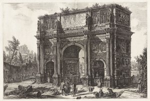A Constantinus-diadalív látképe, Róma látképei című sorozatból alkotó: Giovanni Battista Piranesi