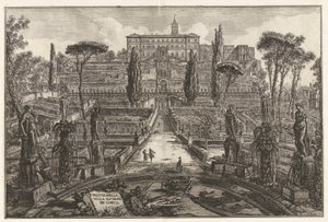 Kilátás a villára d alkotó: Giovanni Battista Piranesi