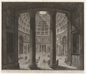 A Pantheon belső képe alkotó: Giovanni Battista Piranesi