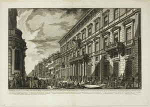 Nézet a Via del Corso mentén a Palazzo dell
