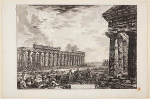 A 18 oldaloszlop látképe, az első táblán ábrázolttal ellentétes oldalról rajzolva [...] alkotó: Giovanni Battista Piranesi