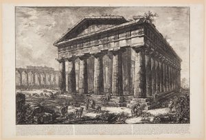 Neptunusz templomának látképe [...] alkotó: Giovanni Battista Piranesi