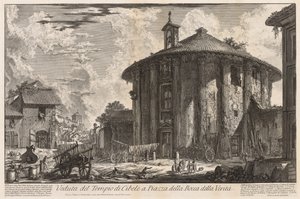 Kilátás Rómára: Cybele temploma alkotó: Giovanni Battista Piranesi