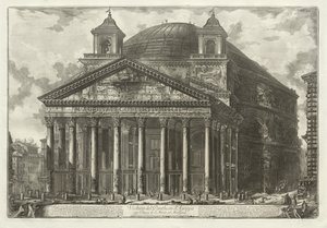 Róma látképe: Pantheon alkotó: Giovanni Battista Piranesi