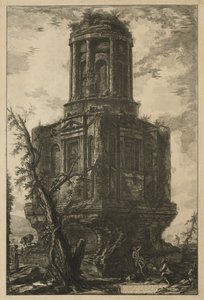 Róma látképe: A sír, La Connocchia, 1776. alkotó: Giovanni Battista Piranesi