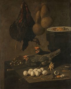 Csendélet csirkével és tojással alkotó: Giovanni Battista Recco