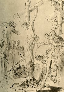 Keresztre feszítés, 18. század közepe, 1928 alkotó: Giovanni Battista Tiepolo