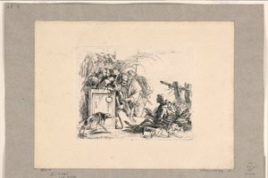 Haláladó közönség, a Vari Capriccitől alkotó: Giovanni Battista Tiepolo