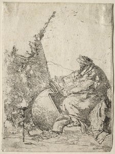 Fantáziák: A filozófus. alkotó: Giovanni Battista Tiepolo