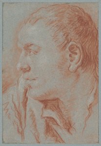 Egy profilú fiatalember feje alkotó: Giovanni Battista Tiepolo