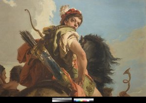 Vadász lóháton, 1718-30 alkotó: Giovanni Battista Tiepolo