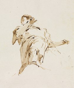 Férfi(?) ábra Alulról nézve alkotó: Giovanni-Battista Tiepolo