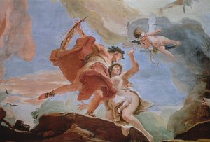 Orpheus megmenti Euridikét az alvilágból a mennyezet részlete lásd még: 64555