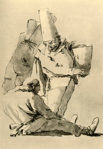 Pulcinelli, 18. század közepe, 1928 alkotó: Giovanni Battista Tiepolo