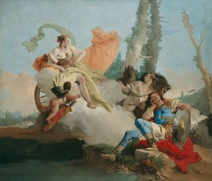 Rinaldo von Armida verzaubert von Giovanni-Battista Tiepolo