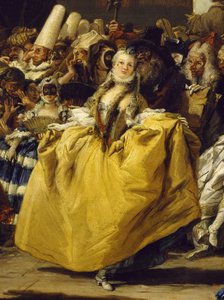 Karneváli jelenet vagy A menüett alkotó: Giovanni Battista Tiepolo