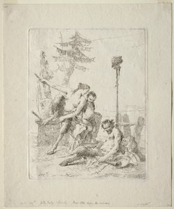 Scherzi di Fantasia: A boldog szatír és családja alkotó: Giovanni Battista Tiepolo