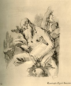 Szent Jeromos, 18. század közepe, 1928 alkotó: Giovanni Battista Tiepolo