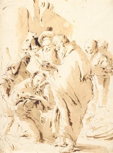Der heilige Prosdocimus tauft die heilige Giustina von Giovanni-Battista Tiepolo
