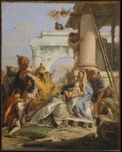 A három király imádása alkotó: Giovanni Battista Tiepolo