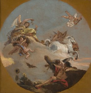 Aurora szekere, 1734 körül alkotó: Giovanni Battista Tiepolo