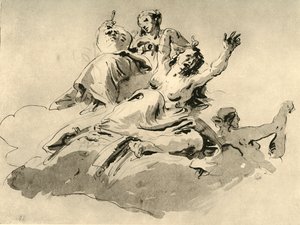 Három nő, 18. század közepe, 1928 alkotó: Giovanni Battista Tiepolo