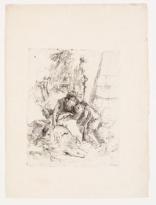 Két ülő varázsló és két fiatal alkotó: Giovanni Battista Tiepolo