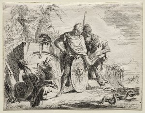 Különféle szeszélyek: Az asztrológus és a fiatal katona alkotó: Giovanni-Battista Tiepolo