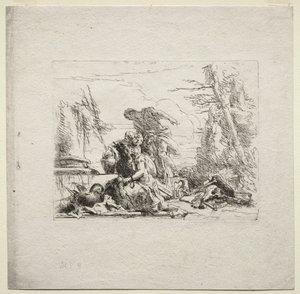 Különféle szeszélyek: A bilincses nő alkotó: Giovanni-Battista Tiepolo