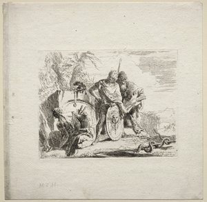 Különféle szeszélyek: A fiatal katona és az asztrológus, 1785. alkotó: Giovanni Battista Tiepolo