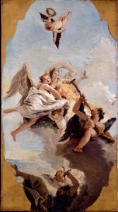 Tugend und Adel vertreiben die Unwissenheit alkotó: Giovanni Battista Tiepolo