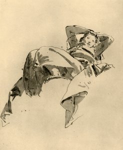 Nyugvó nő, 18. század közepe, 1928 alkotó: Giovanni Battista Tiepolo