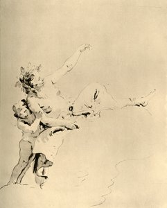 Felhőkön pihenő, Ámor által támogatott nő, 18. század közepe, 1928 alkotó: Giovanni Battista Tiepolo