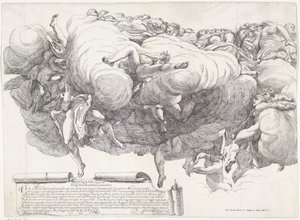 Mária mennybemenetele (bal oldal) alkotó: Giovanni Battista Vanni