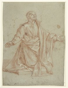 Loyolai Szent Ignác imádatban alkotó: Giovanni Battista del Cairo