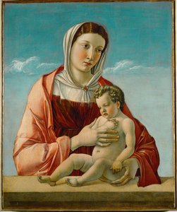 Madonna és gyermeke (festmény fára) alkotó: Giovanni Bellini