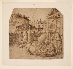 Születés, 1480 körül alkotó: Giovanni Bellini