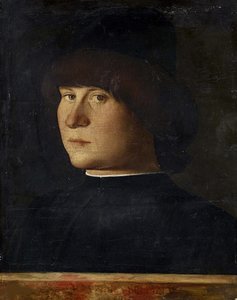 Fiatal férfi portréja, kb. 1500-1510. alkotó: Giovanni Bellini