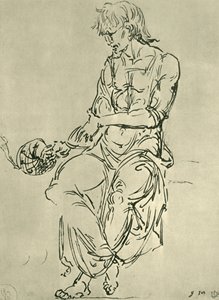 Ülő ember csillagászati műszerrel, 15. század vége, 1943. alkotó: Giovanni Bellini