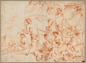 Bacchanal Herm előtt alkotó: Giovanni Benedetto Castiglione
