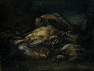 Döglött madár, 1664 alkotó: Giovanni Benedetto Castiglione